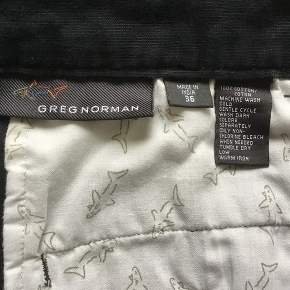 GREG NORMAN BLACK CARGO SHORTS SIZE 36 - Picture 4 of 6